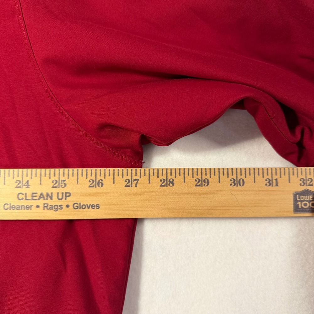 Callaway Golf Windshirt Mens XL Red Long Sleeve Pullover Windbreaker V-Logo
